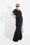 BLACK SOFT STRUCTURED SHOULDER MAXI DRESS   - มินิมอลแม็กซี่เดรสสีดำ โครงสร้างไหล่สองชั้นแบบ double layered
