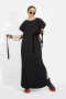 BLACK SOFT STRUCTURED SHOULDER MAXI DRESS   - มินิมอลแม็กซี่เดรสสีดำ โครงสร้างไหล่สองชั้นแบบ double layered