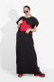 BLACK SOFT STRUCTURED SHOULDER MAXI DRESS   - มินิมอลแม็กซี่เดรสสีดำ โครงสร้างไหล่สองชั้นแบบ double layered
