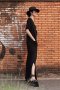 Move On Basic Poket Dress by WLS (Black & Gray) 