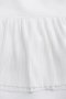 สตรีทแฟชั่น เดรส oversized แต่งพลีทสีขาว by WLS