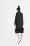 สตรีทแฟชั่น Oversized Black Ruffle Dress by WLS