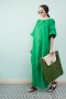 สตรีทแฟชั่น Super Oversized Forest Linen Maxi Dress  by WLS