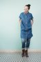 สตรีทแฟชั่น Basic Denim Dress Shirt  by WLS