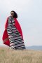 สตรีทแฟชั่น  R&B Stripes Maxi Shirt Dress by WLS