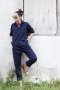 สตรีทแฟชั่น  Navy blue Oversized Jumpsuit by WLS