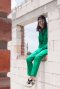 สตรีทแฟชั่น  Fresh Green Oversized Jumpsuit by WLS