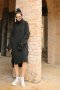 สตรีทแฟชั่น  Black Oversized Turtleneck Sweater Dress by WLS