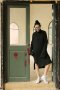 สตรีทแฟชั่น  Black Oversized Turtleneck Sweater Dress by WLS