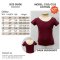 C155C/F Janessa Short Sleeve Leotard in Cotton DARK BURGUNDY