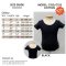 C155C/F Janessa Short Sleeve Leotard in Cotton BLACK