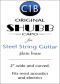 Shubb Original Capo for Steel String Guitar Brass - C1B Plain Brass