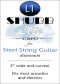 Shubb Lite Capo for Steel String Guitar - L1 Red