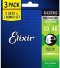 Elixir 3-Pack Electric Srings Optiweb Light 10-46