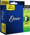 Elixir 3-Pack Electric Srings Optiweb Light 10-46