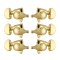 Grover Original Rotomatics (102 Series) 3x3 Tuners, 18:1, Gold