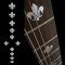 Fleur de lis Fret Markers Inlay Sticker
