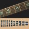 Roman Numeral Blocks Inlay Sticker for Guitar