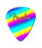 Fender Premium Celluloid 351 Guitar Pick, Rainbow