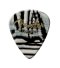 Fender Premium Celluloid 351 Guitar Pick, Zebra