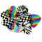 Fender Premium Celluloid 351 Guitar Pick, Checker