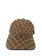 หมวก GUCCI Webbing-Trimmed Monogrammed Canvas Baseball