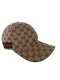 หมวก GUCCI Webbing-Trimmed Monogrammed Canvas Baseball