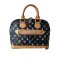 LV Black Multicolor Alma PM Rareitem