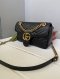 GUCCI Marmont GG Lamb Black