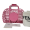 Fendi basket medium bag in pink