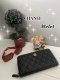 Used Like New Chanel bifold black caviar SHW Holo 21