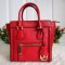 MICHAEL KORS Red Leather Collette Messenger Bag