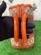 Gucci Orange/beige Gg Canvas Medium Vintage
