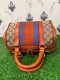 Gucci Orange/beige Gg Canvas Medium Vintage