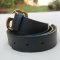 GUCCI BELT BLACK LEATHER GHW