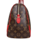 Louis Vuitton Coquelicot Leather and Monogram Canvas Retiro NM