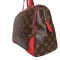 Louis Vuitton Coquelicot Leather and Monogram Canvas Retiro NM