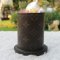 LOUIS VUITTON Deux pots à crayons en toile monogram