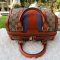 Gucci Orange/beige Gg Canvas Medium Vintage