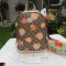 GUCCI Valentine's Day Apple-print Backpack In Neutrals