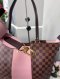 LOUIS VUITTON Damier Canvas And Magnolia Taurillon