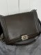 BOY CHANEL SMOOTH LEATHER BLACK BAG