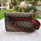 GG Supreme Monogram Neo Vintage Web Belt Bag Brown