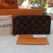LV ZIPPY WALLET LONG BROWN MONOGRAM CANVAS GHW