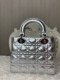 Lady Dior Iridescent Silver Small Bag with ABCDior