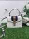 Gucci Sylvie mini bag in white leather.