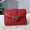 MICHAEL KORS Carmen Medium Flap Billfold Wallet Bright Red