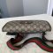 GG Supreme Monogram Neo Vintage Web Belt Bag Brown