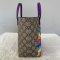 GG Supreme Monogram Childrens Rainbow Birds Tote