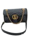 GUCCI​ Marmont ​GG Lamb​ Black